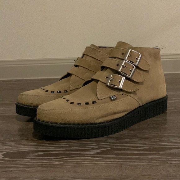 tuk Other - TUK Suede Buckle Platform Boots